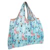 allydrew Large Foldable Tote Nylon Reusable Grocery Bag, Llamas
