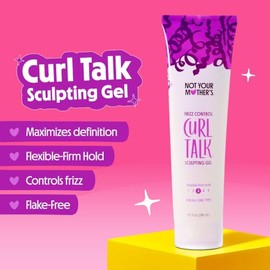 Not Your Mother's Curl Talk Frizz Control Sculpting Gel Y Crema Definitiva (Paquete De 2) - 9.7 Fl Oz - Formulado Con Complejo Rice Curl - Todos Los T