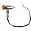 MotorToGo Chrome Bullet Motorcycle LED Turn Signal Indicators Blinkers with