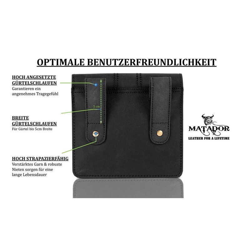 Matador Waist Bag 3120, black, Pocket organiser