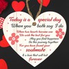 Mr and Mrs Wedding Gift Wooden Heart Plaque - Bride