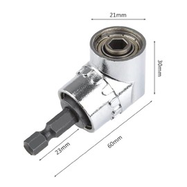 Mounting Adapter for Drill, Angle Screwdriver Adapter for Screwdriver, 1/4 Inch, 105° Angle, for Screwdrivers, Magnetic Inserts, Quick Change Drill Bit