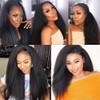 Yaki human hair bundles, Brazilian human hair extensions 20 22