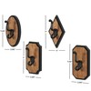 Deco 79 Wooden Home Wall Hook Vintage Inspired Coat Hooks