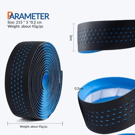 ROCKBROS Handlebar Tape Vibration Dampening Anti-slip Aluminum Alloy Lock on both Sides High Strength hard Plastic Multiple colors Road Bike Mountain Bike