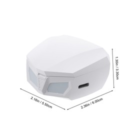 TEHAUX 1 Pair Wireless Gaming Headset in Ear Headphones with Surround Sound Low Delay Comfortable Fit for Gaming and Music Control Lightweight Design for Extended Use