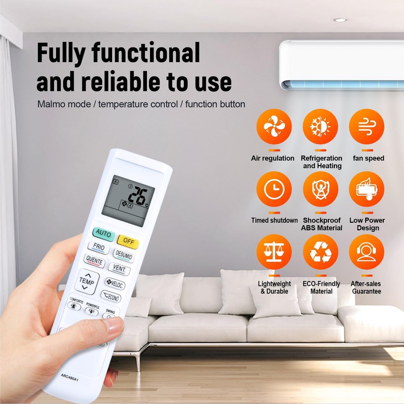 New Backlight Replacement for Daikin Air Conditioner Remote Control ARC480A1