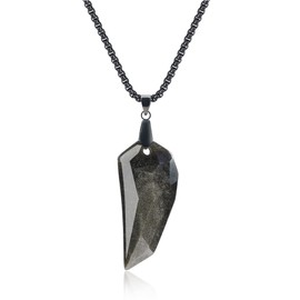 COAI Surfer Necklace Sharpener Pendant, Golden Obsidian, Obsidian