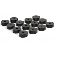 Daystar, Jeep Polyurethane Body Mount Kit, fits Jeep CJ2A, CJ3A, CJ3B, CJ5/6, M38, M38A, MB 1941 to 1975 4WD, KJ04001BK - Black