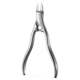 FERYES Podiatrist Straight Blade Toenail Clippers for Seniors - 4.4inch Stainless Steel Long Handle Toe Nail Clippers, Precision Trimming for Thick & Ingrown Nails