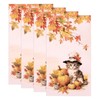 WRAPAHOLIC 50Pcs Fall Cat Paper Napkins, 3 Ply Guest Disposable