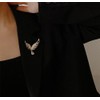 Angel Wings Rhinestone Brooches for Women Suit Dress Coat Lapel