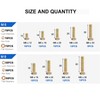 1050PCS Haespot High-Strength Bolt Kit,8.8 Grade Alloy Steel Material,M4-M8 Metric