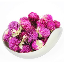 Goofoo Dried Gomphrena Globosa Buds Flower Herbal Loose Leaf Tea, Non GMO, 1 oz, Prefect Gift