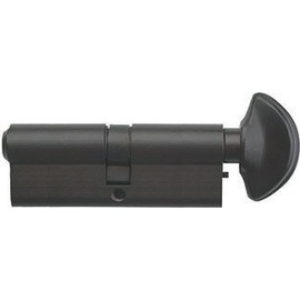 Rockwell Security 360 Degree Solid Brass Euro Profile Cylinder in Black Finish for 2-3/8" Thick Door (90mm)