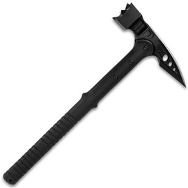 M48 Tactical War Hammer with Vortec Sheath | 15 1/2" Survival & Breaching Hammer with 7 3/4" Cast Stainless Steel Head, Hammerhead & Back Spike | Reinforced Fiberglass Handle for Battle & Outdoor Use