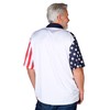 Men's Performance American Flag Polo Shirt | Pull-On Closure American