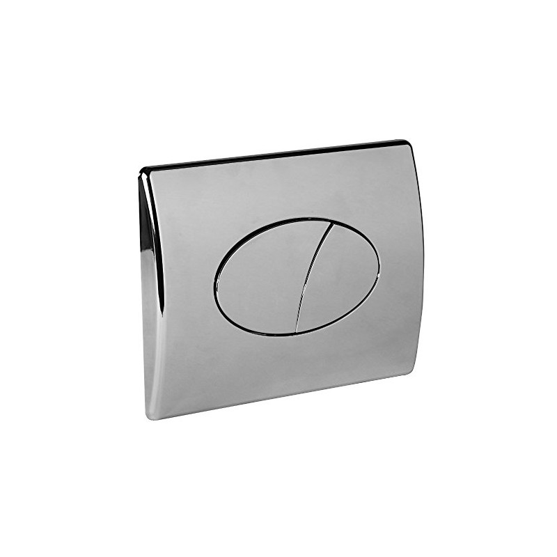 Roper Rhodes Ellipse Dual Flush Plate Button Chrome for TR9001