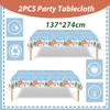 137*274cm Large Christmas Tablecloth Party,Christmas Decorations Tablecloths,Plastic Gingerbread Man Table