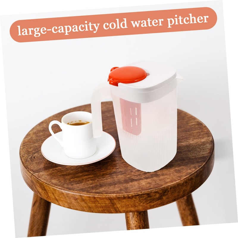 BIUDECO 2200ml Large Capacity Cold Kettle Infused Water Pitcher with