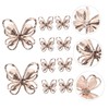 Baluue 10pcs Hollow Butterfly Nail Art Patches Multi-Shape Gems for