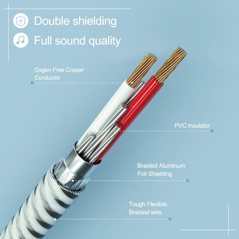 CableCreation RCA to 3.5 mm, 3.5 mm to 2 RCA