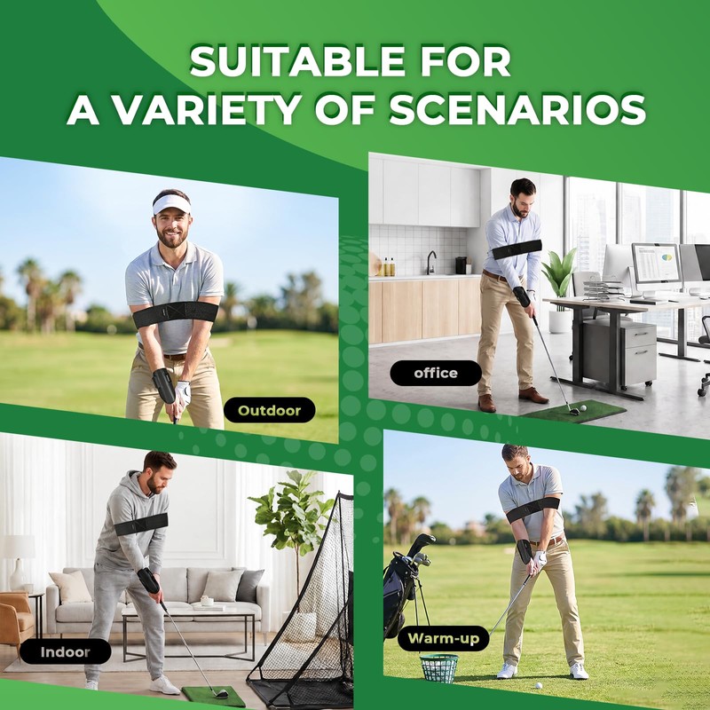 PICKLETECH Golf Wrist Training Aid with Wrist Fixed Bar, Arm