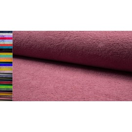 StoffBook Walk Terry Fabric Double Face Heavy Terry Fabric Sold by the Metre, D542 (Dusky Pink)