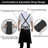SHEOMERN Waterproof Rubber Apron, 48" XL Anti-Tear Heavy Duty Vinyl