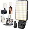 MXNUP 128 LED Luz para Celular, Ring Light con Clips