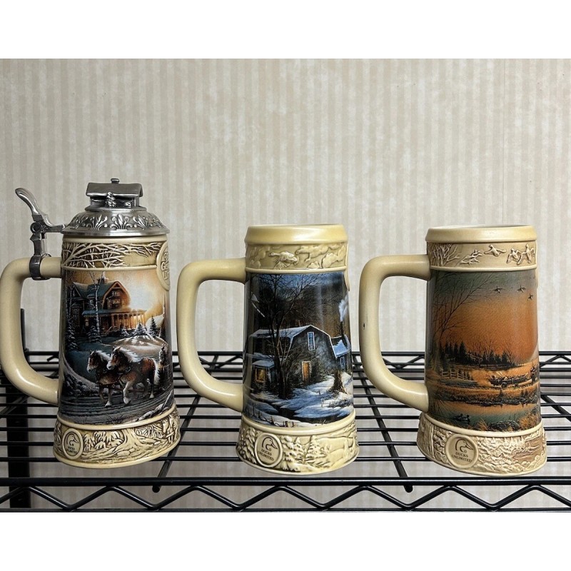 Miller 1995 1996 1997 Terry Redlin Series Miller Beer Steins