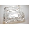 Crystal Heavy Glass Ashtray for Indoor and Outdoor Decorative (Square)