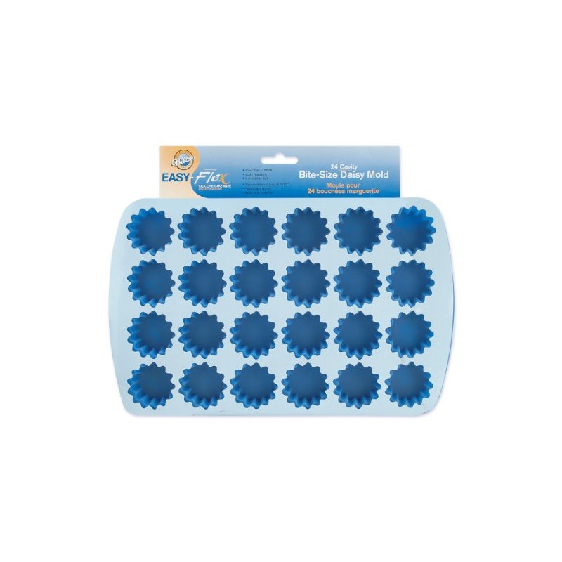 Wilton Easy Flex Silicone 24-Cavity Bite Daisy Pan