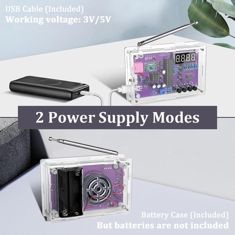 FM Radio Kit, Soldering Project Kits, DIY Electronics Kit FM