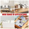 Keboyoe 10 Pcs White Plastic Storage Baskets Small Storage Baskets
