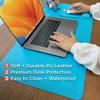 Black+Decker Faux Leather Desk Mat for Keyboard and Mouse -