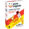 Pure Organic Layered Fruit Bars, Gluten Free, Vegan Fruit Snacks,