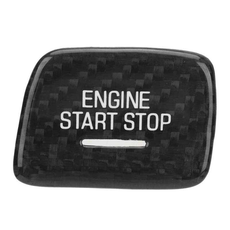 Engine Push to Start Button Cover Carbon Fiber Start Switch
