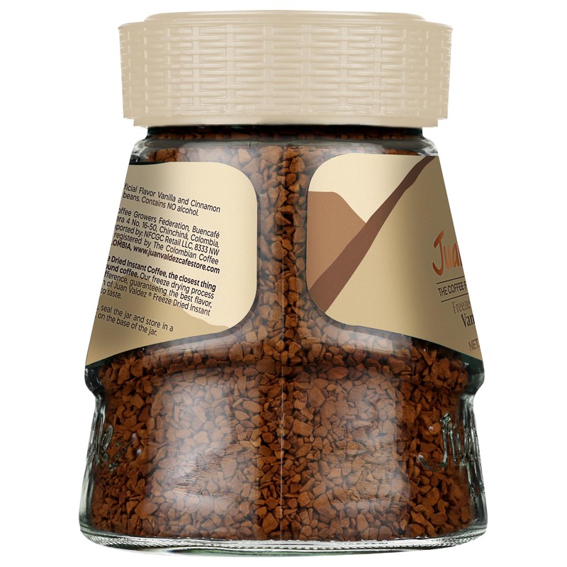 Juan Valdez Vanilla-Cinnamon Flavor Freeze Dried Coffee 3.35 OZ -