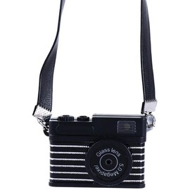 Black Mini Camera for Dolls, Dollhouse Miniature Digital SLR Camera, Vintage Style, Wall Decor Miniature Bedroom Mini Furniture Accessory,Plastic, 1:12 Scale, Retro Theme, Dollhouse Accessory