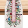 13x72 Inch Christmas Table Runner Nutcracker Flower Tree Winter Table