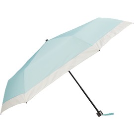 Moonbat Sweet Jasmil Folding Umbrella, Bi-Color Split x Single Pico, Rain Umbrella, Folding Umbrella, Lightweight, Windproof, Mint Green, Rib Length: Approx. 21.7 inches (55 cm), green (mint green)