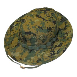Jungle Woodland Digital Embroidered Insignia Boonie Hat, Size: Large