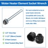 Timsec 1-1/2" Water Heater Element Wrench with 1/2" Drive 6-Point
