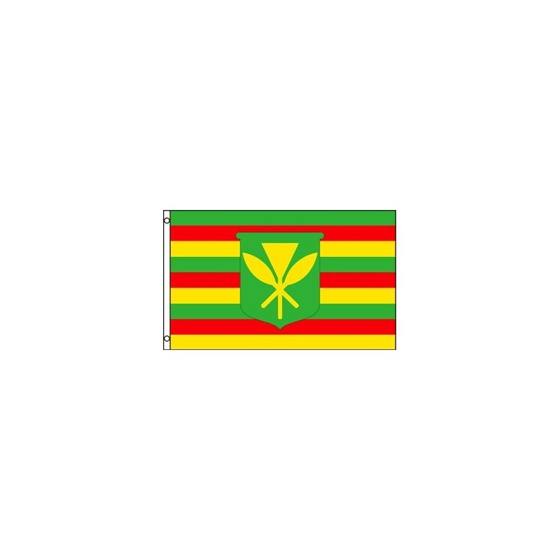 FlagsImp 3'x5' Kanaka MAOLI Hawaii Flag, Hawaiian Sovereignty Banner