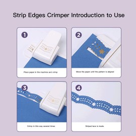 Craft Punches for Paper Crafts, Cute Flower Pattern Border Punch Paper Edges Cutter Shape Cutters for Paper Paper Shape Cutter Craft Punch Tool for Crafts Card Making (Heart Pattern Large Size)