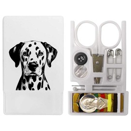 'Dalmation Dog Portrait' Mini Travel Sewing Kit (SE00035004)