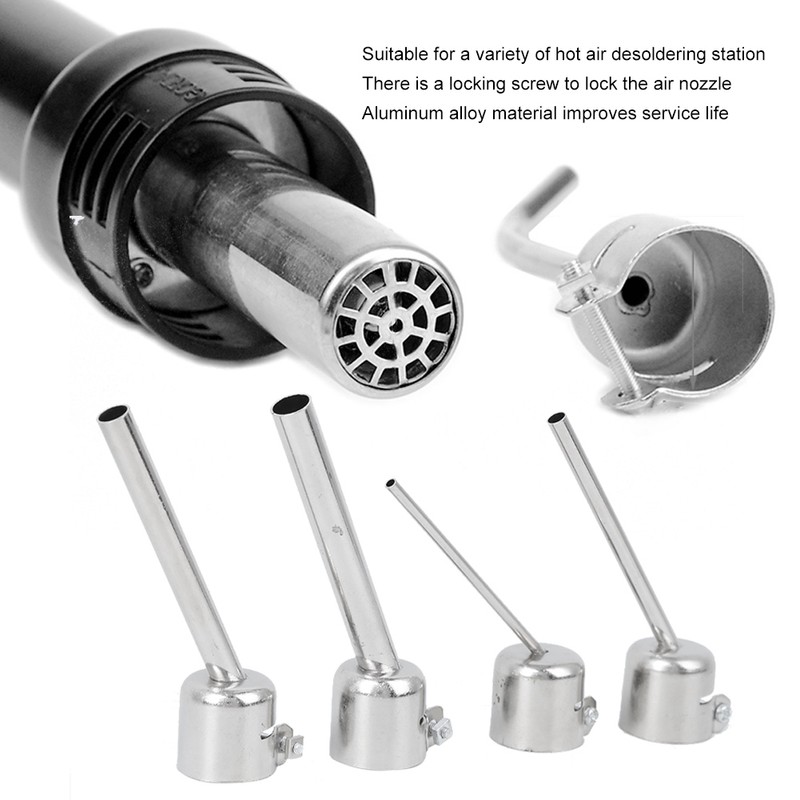 4Pcs Oblique Nozzle Lengthened 850 for Hot Air Gun Soldering