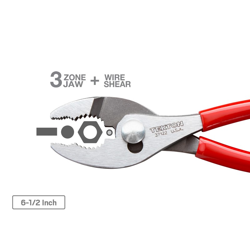 TEKTON Slip Joint Pliers Set, 3-Piece (6-1/2, 8, 10 in.)