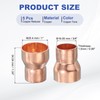 PATIKIL 5Pcs Copper Reducer 1" to 3/4" ID Reducing Copper